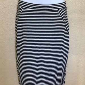 DNA Couture Black & White Stripped Skirt